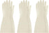 BOOMJOY Nitrile Cleaning Gloves, Long Cuff Heavy Duty Reusable Medium Gloves for Kitchen, Bathroom, Gardening, White, 3