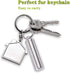 Keychain Pill Holder Container, Portable Waterproof Single Chamber Stainless Steel Pill Box for Outdoor Travel Camping