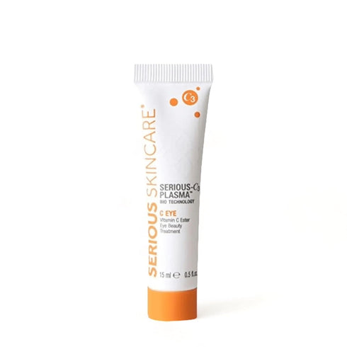 Serious Skincare C3 Vitamin C Ester Eye Beauty Treatment - 0.5 oz. with Hyaluronic Acid for Dull & Dry Under Eyes,