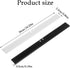 4Pcs Replacement Squeegee Rubber, 10.23'' Window Cleaning Scrubber Wiper for Glass and Shower Doors (Black+White)