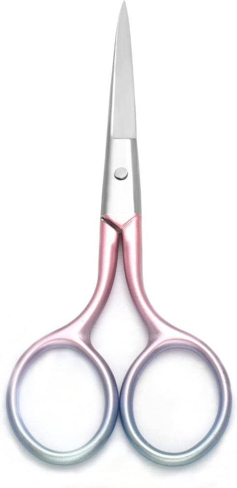 Multicolor Professional Grooming Scissors for Personal Care, Facial Hair Removal and Ear Nose Eyebrow Trimming,