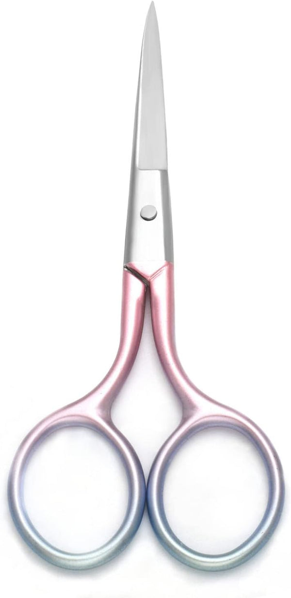 Multicolor Professional Grooming Scissors for Personal Care, Facial Hair Removal and Ear Nose Eyebrow Trimming,
