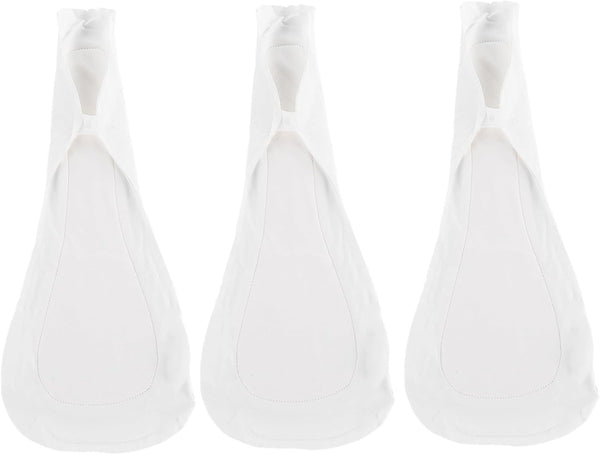 HOODANCOS Reusable Menstrual Pads 3pcs Washable Cotton Panty Liners 420mm Long Soft Sanitary