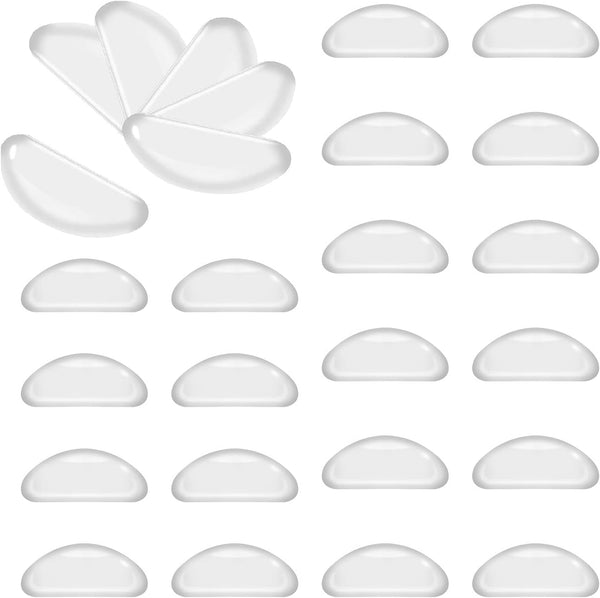 Silicone Adhesive Eyeglass Nose Pads - 20 Pairs for Eyeglasses