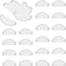 Silicone Adhesive Eyeglass Nose Pads - 20 Pairs for Eyeglasses