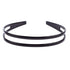 Set of 2 Women Hard Plastic Headband Hair Hoop, Black and Brown High-grade Hairband (Style F#)