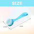 2 Pcs Face Brushes for Cleansing Set, Small Manual Exfoliating Brushes for Spa & Makeup Removal, Pink and Purple