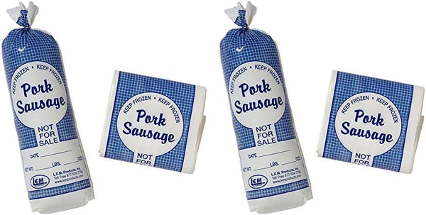 LEM 2 lb. Pork Sausage Bags | 25 Count (Pack of 2)