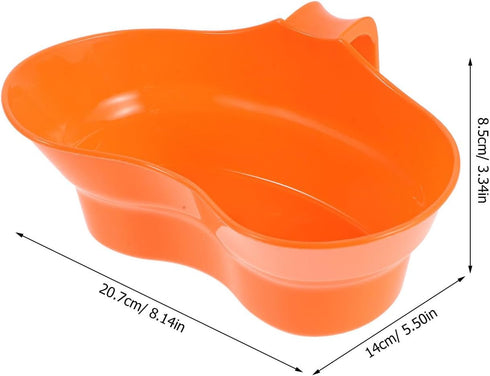 Mouthwash Cup Elderly - Portable Toothbrush Rinse Cup with Grip for Oral Care and Bed Use - Emesis Tub Bedridden Vomit