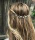 Unicra Bride Flower Wedding Hair Vine Daisy Gold Bridal Hair Piece Crystal Hair Accessories for Women and Girls