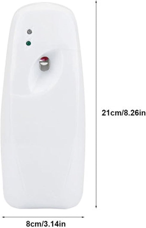 Automatic Air Freshener Dispenser, White | Wall Mounted or Free Standing Adjustable Fragrance Aerosol Spray 300mL