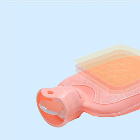 LENmzpomA Hot Water Bag,Water Injection Thick Rubber Hot Water Bottle Portable Hand Warmer Hot Water Bag Warm Belly
