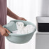 SOUJOY 2 Pack Washboard Basin: Plastic Non-Slip Washtub with Integrated Washboard for Hand Washing Clothes.