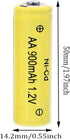 XFULL 12 Packs 1.2V 900mAh AA Ni-Cd Rechargable Batteries for Solar String Lights, Garden Yard Lawn Landscape Lighting