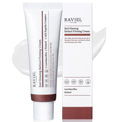 RAVIEL Red Ginseng Retinol Cream (50ml / 1.69 fl. oz.) | Contains 104ppm Retinol