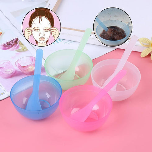 AKOAK Facial Mask Mixing Bowl + Spoon, Reusable Color Mixing Bowl for Facial Masks, 10 Pieces