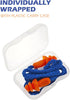 10 Pairs Corded Silicone Ear Plugs with Plastic Carry Cases, Reusable Noise Cancelling Earplugs for Hearing Protection,