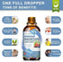 Magnesium Glycinate Liquid Drop, Triple Absorption Supplement, Sugar-Free, with Potassium, 1 Pack
