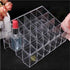 Transparent Cosmetic Makeup Organizer, Clear 24 Lattices Lipsticks and Lotion Storage Display Holder