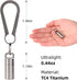 SW633 Micro Titanium Portable Pill Case Keychain, Waterproof Mini Pill Holder for Outdoor Travel Camping