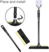 MULING Window Squeegee Cleaning Tool: 2 in 1 Window Cleaning Car Squeegee with Windshield Cleaning Sponge