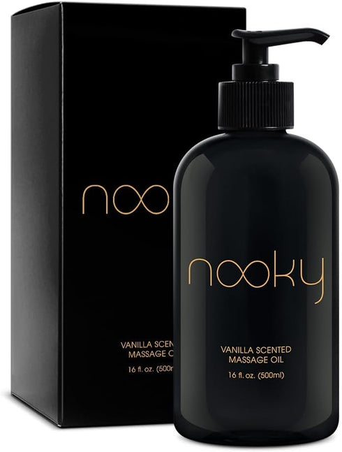 Nooky Vanilla Massage Oil with Fractionated Coconut Oil.16 Ounce