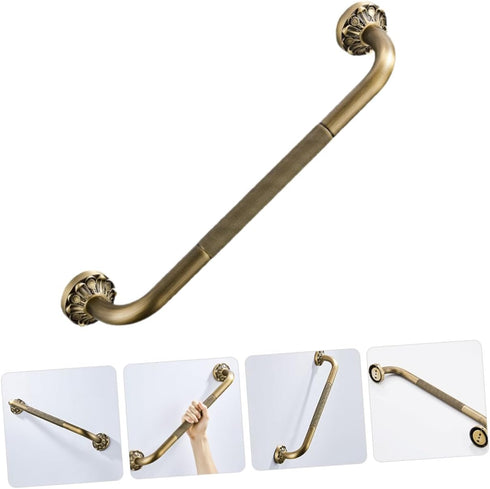 Non Skid Bathroom Safety Grab Bar with Copper Core Durable Handrail for Elderly Shower and Toilet Use Wall Mounted