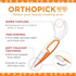 Plackers Orthopick Flosser for Braces, 24 Count, (Pack of 2)
