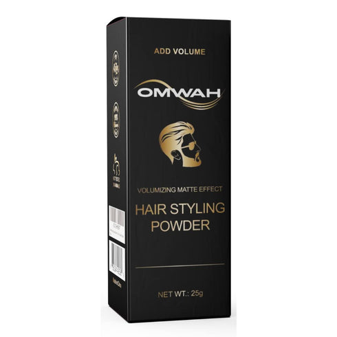 OMWAH SNOWADE Hair Styling Powder (25g) - All Natural Look Mens Hair Powder - Adds Volume & Texture