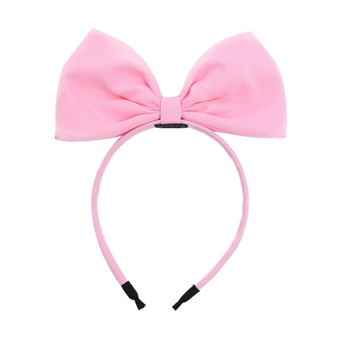 Pink Bow Headband, Non-Slip Fashion Knotted Hair Bands for Women and Girls, Hair Accessories for Party