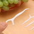 100 PCS White Dental Floss Picks, Clean Floss Picks for Oral Care