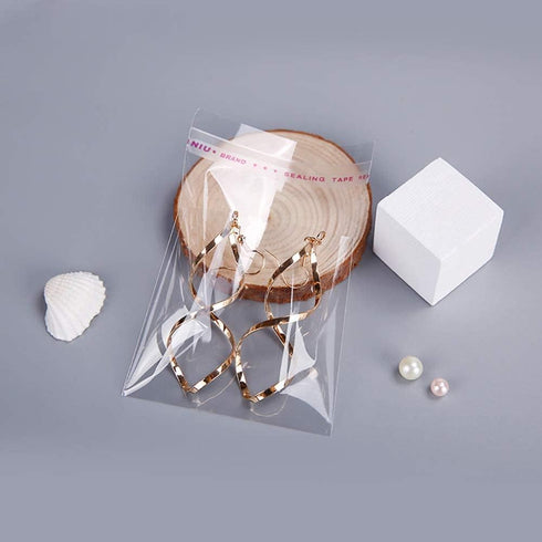 400 Pcs 2'' x 3'' Clear Resealable Cellophane Bags, Self-Sealing OPP Poly Bags for Jewelry and Cookies