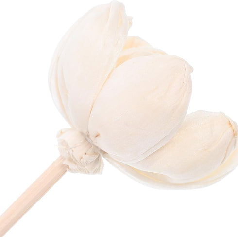Set 4 ARTIBETTER Aromatherapy Diffuser Flowers of Natural Cotton Flower Reed Diffusers for Home Office Yoga Room