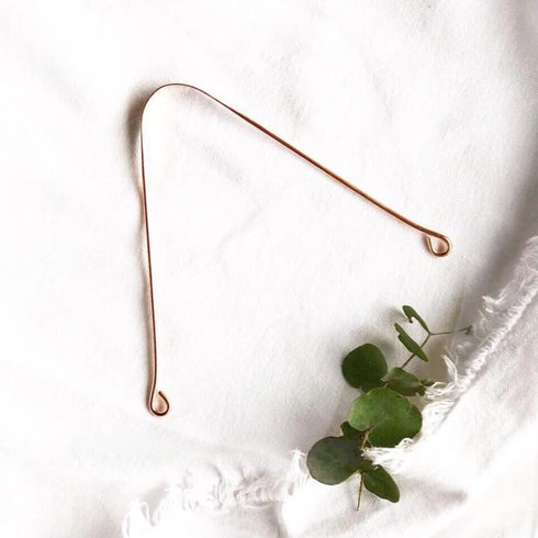 RETRO RETREAT COIN Copper Tongue Scraper, Reusable Tongue Cleaner with Smooth Finish for Daily Oral Care (Copper)