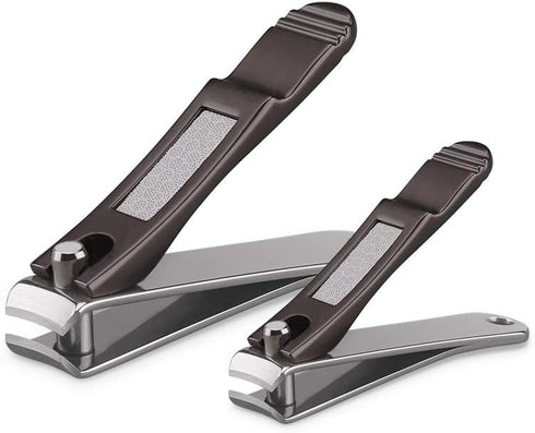 Nail Clippers Set with Built-in Nail File, Durable Sharp Zinc Alloy Clipper and Toenail Clipper