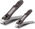 Nail Clippers Set with Built-in Nail File, Durable Sharp Zinc Alloy Clipper and Toenail Clipper