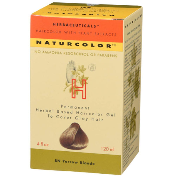 Naturcolor Haircolor, Yarrow Blonde Hair Dye, 4 Fl Oz (8N)
