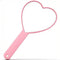 TBWHL Heart-Shaped Travel Handheld Mirror, Portable Personal Cosmetic Hand Mirror for Shaving, Pink