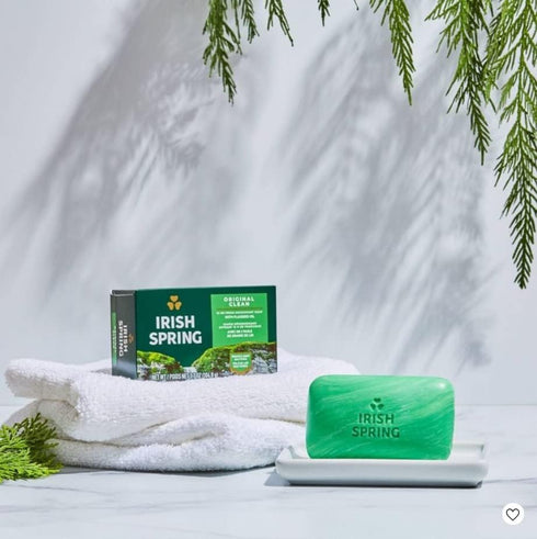 Irish Spring Original Scent Bar Soap, 3.2 oz, Pack of 2