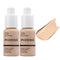 2 Pack PHOERA Foundation - Flawless Soft Matte 24HR Oil Control Full Coverage Makeup (102 Nude-30m)