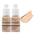 2 Pack PHOERA Foundation - Flawless Soft Matte 24HR Oil Control Full Coverage Makeup (102 Nude-30m)