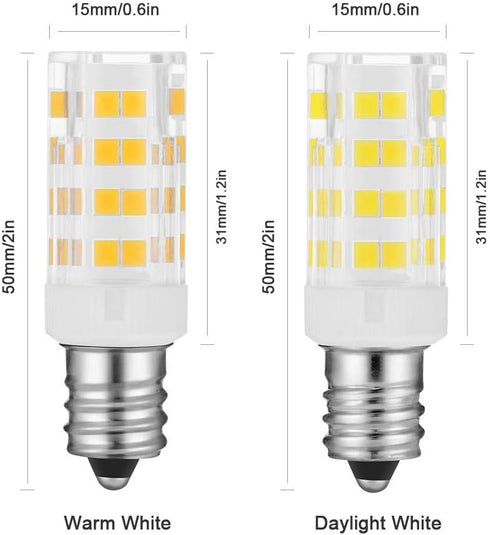 T Type LED Light Bulb Mirror Bulbs, Soft Warm White 3K, 25W Lighted Mirror Replacement Bulbs, 2 Pack