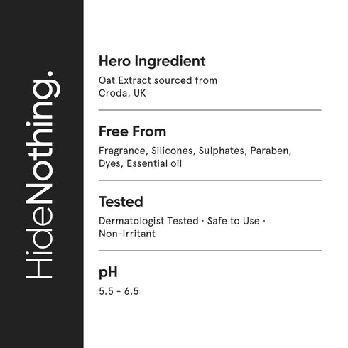 Minimalist 6% Oat Extract Gentle Face Wash for Sensitive, Dry & Dehydrated Skin, 4 Fl Oz / 120 ml