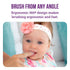 Itsy Bitsy People Recommended, 360 6 12 1-2, Set 2 Itsy Bitsy Baby Toothbrush, Pediatrician Degree Bristle Silicone