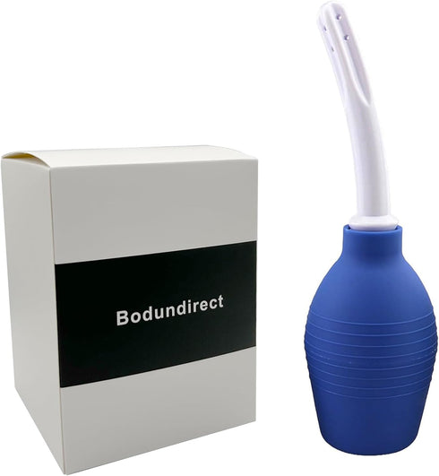 Anal Douche Enema Bulb, Vaginal Cleaner for Women’s or Man’s Health, Colon Cleansing Detox (Blue, 10.4 Ounce)