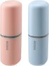 2PCS Toothbrush Travel Case, Multi-Function Portable Cover, Dustproof Holder for Business, Camping, Daily Use
