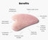 ROSELYNBOUTIQUE Gua Sha Facial Tools - Natural Healing Crystals Massager for Face, Back, Neck, Body (Rose Quartz)