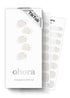 ohora Semi Cured Gel Nail Strips (N Sylph) - White French, Works with Any UV/LED Lamps, Salon-Quality