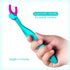 Kids Evolutionary Clean Flossers - Kit of Refills Plus Handle for Children Ages 3+ (Green Handle + 120 Refills)