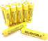 AAA Size NiCd 600mAh 1.2V Rechargeable Batteries for Solar Lamp, 12-PCS Yellow